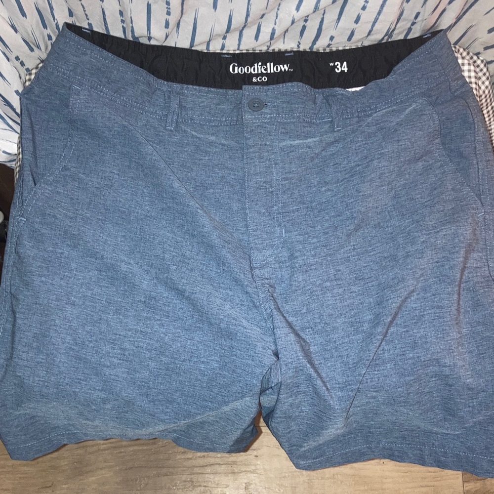 Goodfellow & Co Men's Heathered Blue Shorts